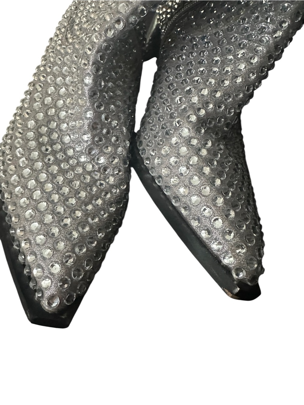 Blue by Betsey Johnson Randy Rhinestone Cowboy Boots 8 - Picture 4 of 14